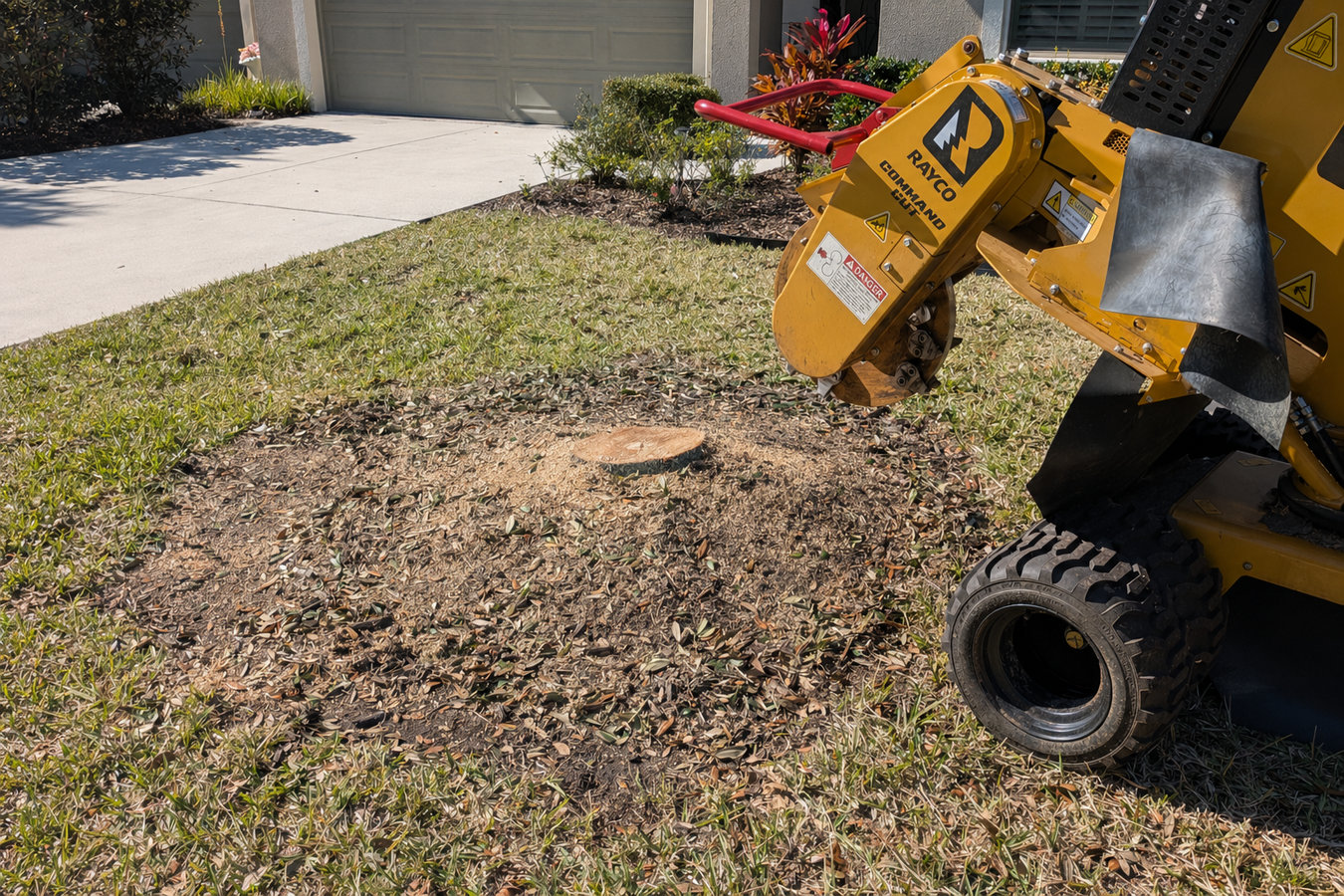 Stump grinding in Newport Beach, CA